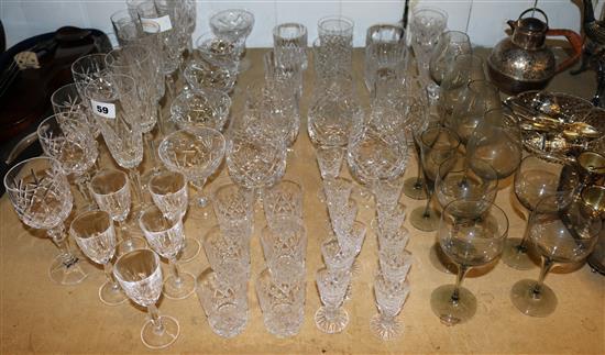 Group of cut glass